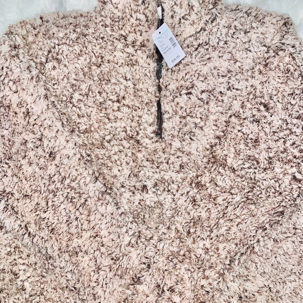 Sherpa 1/4 Zip Pullover Sweatshirt - Picture 3 of 6